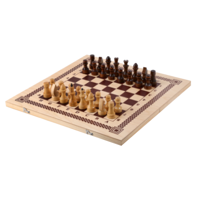 Игра два в одном (шашки, шахматы), арт. В-6 фото