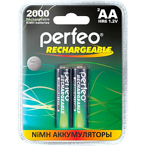 Аккумулятор Perfeo AA2000mAh/2BL фото