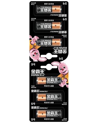 Батарейка  Duracell LR6/(1х6)BL Отрывной (CN) фото