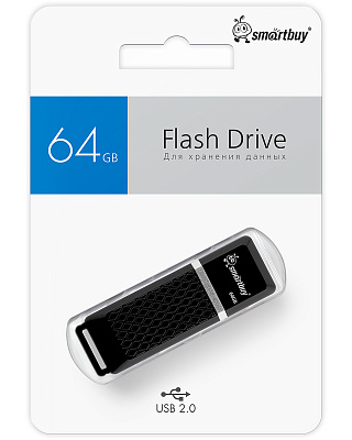 UFD Smartbuy 64GB Quartz series Черный (SB64GBQZ-K) фото