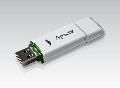 Apacer USB 8GB AH223 White фото