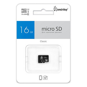 Micro SDHC Smartbuy 16GB Class 10 UHS-I (без адаптера) фото