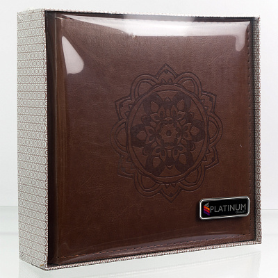 Фотоальбом Platinum PC-46200RCLK 200 ф "Экокожа" книжный переплет подарочной коробке (2PU42303) /12 фото