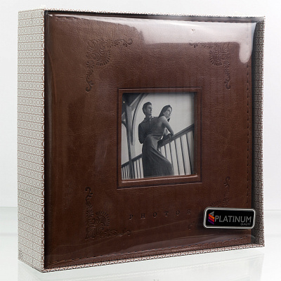 Фотоальбом Platinum PC-46200RCLK 200 ф "Экокожа" с рамкой кн переплет подар коробке (2PU92605) /12 фото