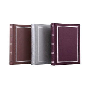 Фотоальбом МРА 97325 10х15 200 фото (100 стр) бумажные листы (прошивка) карточка для подписей фото