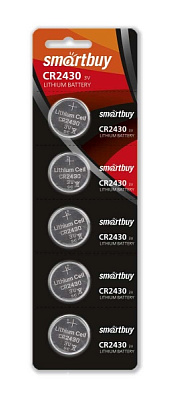 Батарейка Smartbuy литевый элемент CR 2430 5B фото