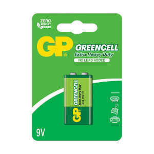 Батарейка GP 6F22/1BL Greencell  фото