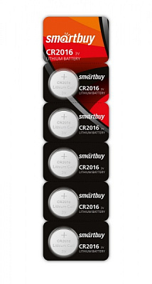Батарейка Smartbuy литевый элемент CR 2016 5B фото
