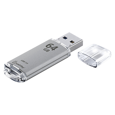 UFD Smartbuy 64GB V-Cut Silver (SB64GBVC-S) фото