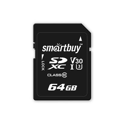 SDXC Smartbuy 64GB Class 10 U3 (SB64GBSDXC10U3)  фото