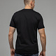 Футболка классическая с коротким втачным рукавом размер 48 (М) цвет черный фото