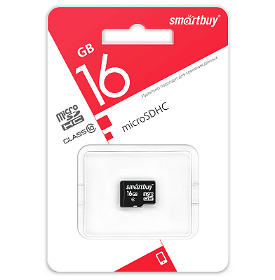 Micro SD Smartbuy 16GB Class 10  фото