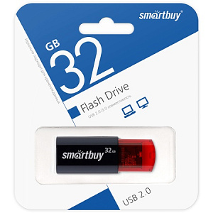 UFD Smartbuy 32GB Click Black-Red (SB32GBCL-K) фото