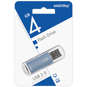 USB Smartbuy 4GB V-Cut Blue (SB4GBVC-B) фото