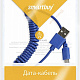 Дата-кабель Smartbuy USB - micro USB, спиральный, длина 1.0м, синий(iK-12sp blue) фото