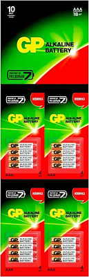 Батарейка GP LR03(4х4)BL Super отрывные фото