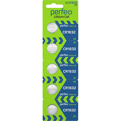 Батарейка Perfeo CR1632/5BL Lithium Cell фото
